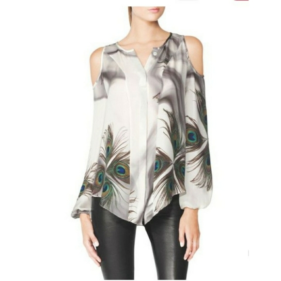 Tamara Mellon Tops - STUNNING Tamara Mellon Cold shoulder blouse sz 10
